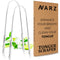 NARZ Professional Tongue Scraper for Bad Breath, Reusable Stainless Steel Cleaners with Dual Carved Handle for Adults &