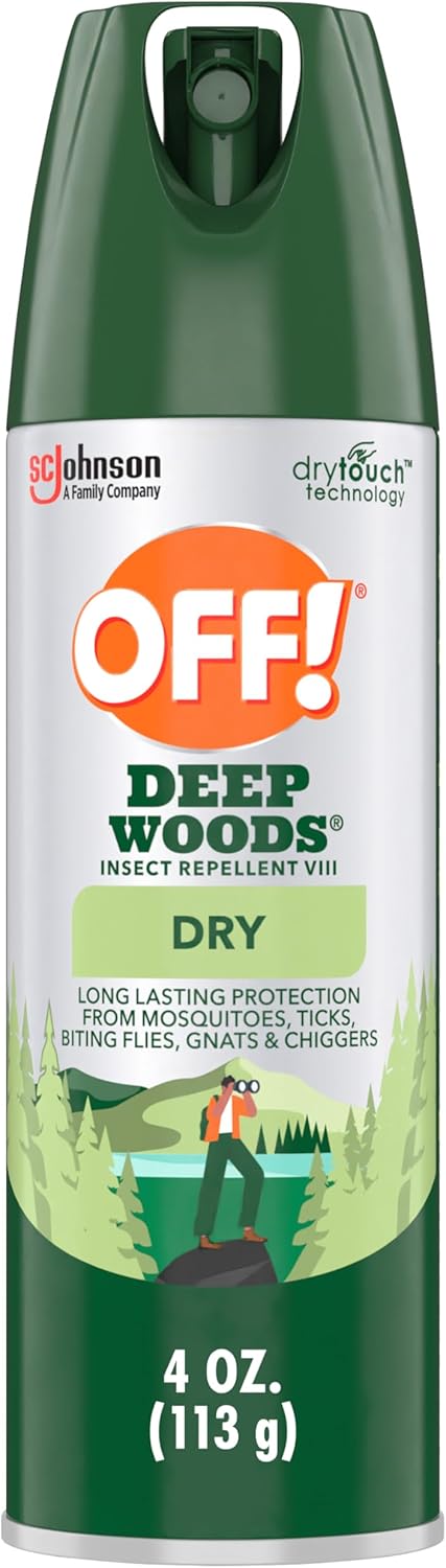 OFF! Deep Woods Insect Repellent Aerosol: Dry, Non-Greasy Bug Spray with Long Lasting Protection, 4 oz
