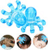 rosenice 4X3.9X3.1 Inch Octopus Head Massager Handheld Scalp Massager for Relaxation and Lymphatic Massage Compact
