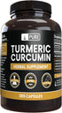 Pure Original Ingredients Turmeric Curcumin, 365 Capsules, No Fillers, Always Pure, Lab Verified