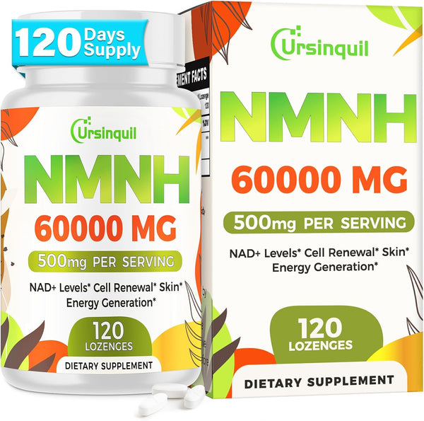 Sublingual NMNH 500mg NAD Supplement (120 Servings) to Boost NAD Levels for Anti-Aging, Energy, Immunity, Focus