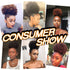 Yinmei Baibian Afro Puff Drawstring Ponytail, Kinky Curly Bun Hair Extensions for Black Women Girls (1B)