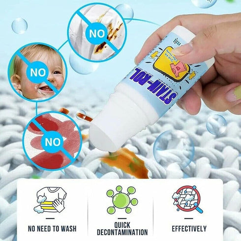 Qklovni 50ml (1Pcs) Portable Stain Remover for Clothes, Emergency Stain Removing Pens for Spots, Stains, Marks
