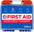 Be Smart Get Prepared 110 pc First Aid Kit for Home, Office, Car, School, Travel, Emergency
