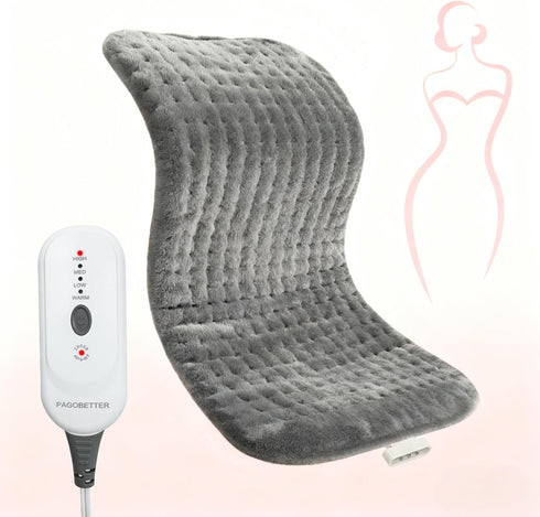 PAGOBETTER for Light Use Only LowHeat Model Curve Design Electric Heating Pad, Suitable