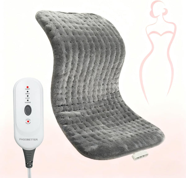 PAGOBETTER for Light Use Only LowHeat Model Curve Design Electric Heating Pad, Suitable