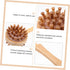 Hammer Bamboo Massage Handheld Wood Massager for Neck Shoulder Back Acupoint Therapy with Ergonomic Handle for Muscle