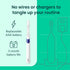 Quip Sonic Toothbrush for Adults with Timer, Extra Brush Head, Travel Cover, Electric, Indigo
