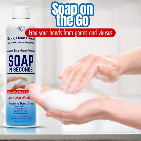 Pack 1 Rock Doctor Foaming Hand Soap In Second, Foaming Soap Refill for Dispensers, Alcohol-Free No-Rinse Formula