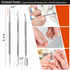 Toenail Clippers for Seniors, Professional Heavy Duty Long Handle Nail Clippers, 6Pcs Black