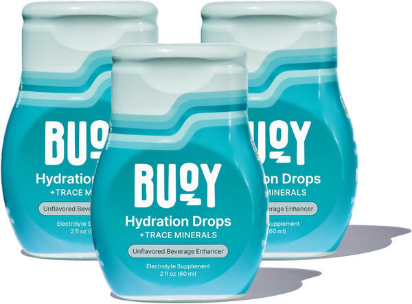 Buoy Electrolyte Drops, 120 Servings, No Sugar, Dietitian Recommended, Trace Minerals & Vitamins
