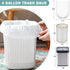 SideriLumi 4 100 Count 4 4 Small Trash Bags Gallon - Leakage-Proof Gallon Trash Bag, Unscented Small Garbage Bags