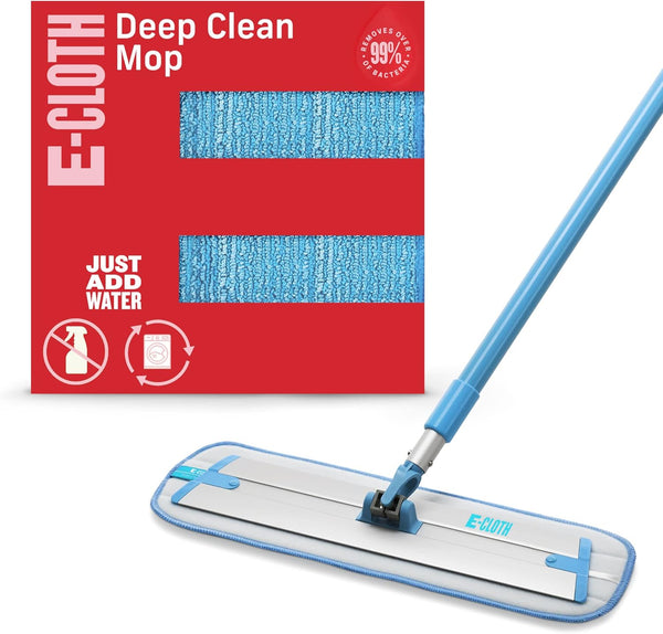 E-Cloth Deep Clean Mop, Microfiber Mop, Perfect Floor Cleaner for Hardwood, Laminate, Tile, Washable and Reusable