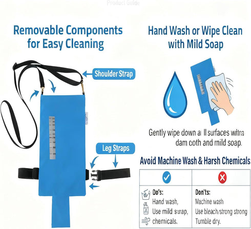 JISUNZON 600-1000ml) Adjustable Waist Belt with Pockets | Discreet & Hands-Free Organizer for Tubes and Liquid Bags