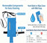JISUNZON 600-1000ml) Adjustable Waist Belt with Pockets | Discreet & Hands-Free Organizer for Tubes and Liquid Bags