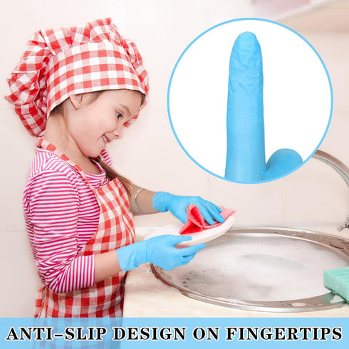Disposable Nitrile Gloves for Kids - Ages 5-12, Latex Free Gloves for Crafting and Cleaning