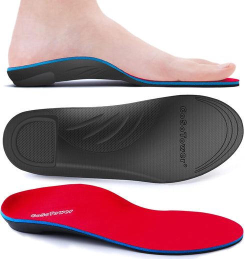 Arch Support Insoles for Plantar Fasciitis Relief, Orthotic Inserts for Women and Men, Shoe Insoles for Foot Pain