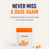 OGAK 7 Set Day Pill Pouches with Labels, Reusable Silicone Pill Pouch Bags, Travel Medicine Organizer with Pill Cutter