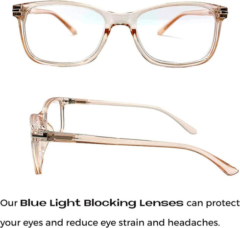 Readerest Blue Light Blocking Glasses, Thin Reflective Lens, Anti-Glare Eyeglasses
