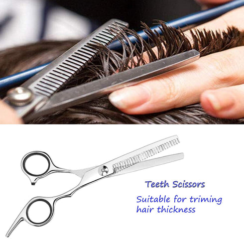 Professional Thinning Shears - 6.5-Inch Hair Cutting Scissors with Stainless Steel Blades for Home Salon
