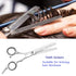 Professional Thinning Shears - 6.5-Inch Hair Cutting Scissors with Stainless Steel Blades for Home Salon