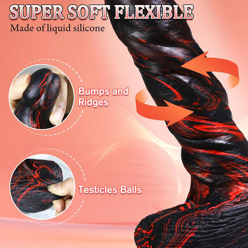 Joyprops 10 Realistic Trusting Dildo Sex Toys - Thick Dildos Vibrator with Thrusting Swinging & Vibrating for G Spot