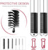 Long Straw Brush, Nylon Pipe Tube Cleaner Set of 10 with 8.2-inch Length and 10 Different Diameters