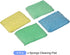 Kitchen Scrub Sponge 4pcs, Non-Scratch Microfiber Dishwashing Sponge for Washing Dishes & Household Cleaning