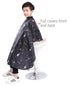 PERFEHAIR Kids Haircut Barber Cape Cover for Hair Cutting and Styling, Black Space Printing for Boys