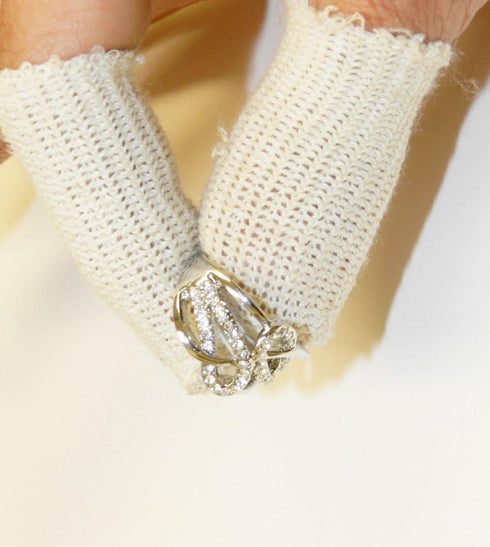 FINGER COTS COTTON GUARDS, ELASTIC, PACK OF 20 for Jewelry Handling Protection