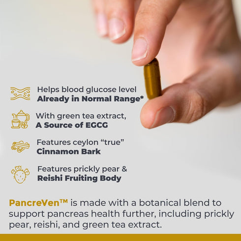 Premier Research Labs PancreVen - Pancreas Support Supplement - 120 Vegetarian Capsules