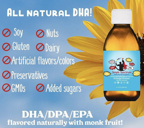 Simple Spectrum All Natural Fish Oil, Omega 3 DHA Supplement
