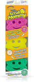 Scrub Daddy Sponge Set - Scrub Mommy Power Flower Dual-Sided Non Scratch Sponge for Dishes, 3 ct