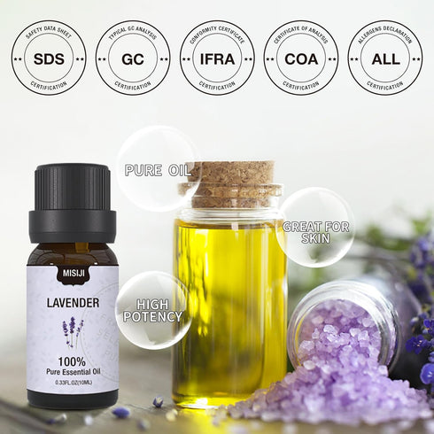 Essential Oils Set | 6 x 10 ML for Diffuser, Aromatherapy, Candle & Soap Making