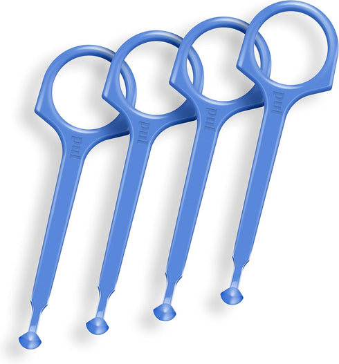 PUL Clear Aligner Removal Tool - Compatible with Invisalign, Hygienic Oral Care Accessory, Blue (Pack of 4)