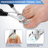 Toenail Clippers for Seniors Thick Nails - Wide Jaw Opening Toe Nail Clippers with Catcher, 360°Rotating Nail Clippers for Seniors, Heavy Duty Nail Clippers Set for Men and Women 5Pcs