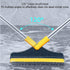 2 in 1 Floor Brush Scrubber with Long Handle, 2023 Upgrade Stiff Bristle Cleaning Brush with Squeegee for Bathroom &
