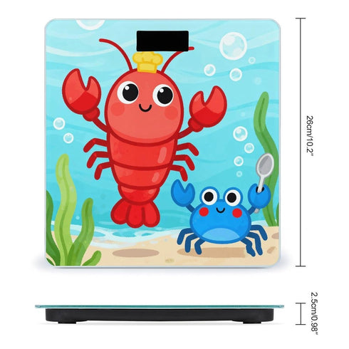 VstaDank 400lb Lobster and CrabScale for Body Weight with LCD High Precision Weighing Scales Fashion Sturdy Tempered