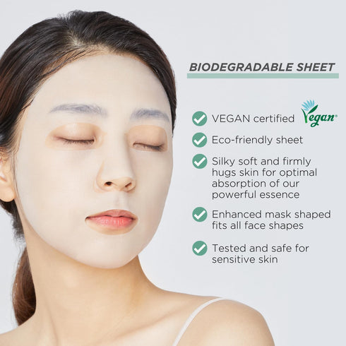 Mediheal Best Korean Sheet Mask - Madecassoside Essential Face Mask, 10 Sheets for Sensitive Blemish Prone Skin