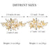 Wedding Hair Clips (2 Pcs) - Rhinestone Pearl Accessories for Bridal Women (Gold)