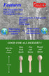 Gmark 4" Mini Wooden Spork 100 ct, Biodegradable Compostable Birchwood Fork Spoon 2-in-1 Utensil (100pcs/bag) GM1058A by Gmark