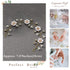 Unicra Daisy Flower Wedding Hair Vine, Gold Bridal Hair Piece, Crystal Accessories for Women