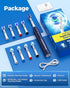 Rotating Electric Toothbrush for Adults, 8 Brush Heads, 4 Modes, Rechargeable Power, 2 Min Smart Timer, Dark Blue