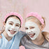 WHAVEL 3 Pack Spa Headband - Makeup Headbands for Women & Girls, Sponge Terry Cloth for Washing Face (Pink)