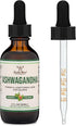Double Wood Ashwagandha Organic Drops for Stress Relief (1,200mg, 60 Servings) - Adrenal Support, Cortisol Manager