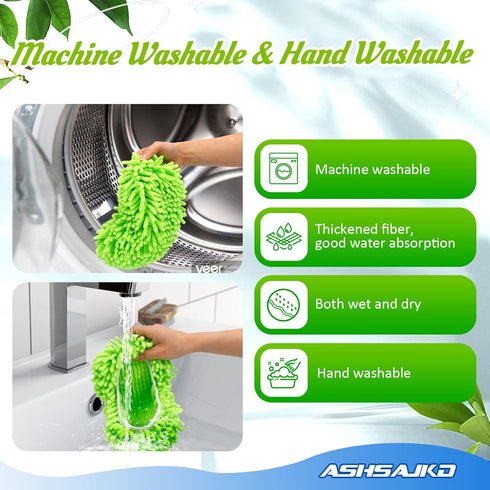 4 Pack Reusable Mop Refills Pad, Compatible for Swiffer Sweeper Mop, Microfiber Cotton Pads for Floor Cleaning