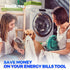 Holikme 35 Feet Dryer Vent Cleaning Brush, Lint Remover, Synthetic Brush Head for Power Drill Use