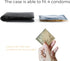 Stylish PU Leather Condom Holder - Black Mini Purse for Men