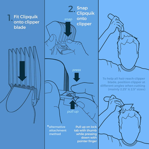 Premium XL Clipper Guards Set, Extra Strong 1.75" (#14), 1.5" (#12), 1.25" (#10) Large Guide Comb for Wahl Clippers