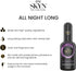 SKYN 22 Count 2.7 oz Extra Studded Non-Latex Condoms Box and All Night Long Premium Silicone Lubricant